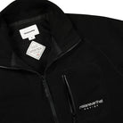 thisisneverthat Gore-Tex Infinium Fleece Jacket Black Fleece Jackets Close-up | Overkill