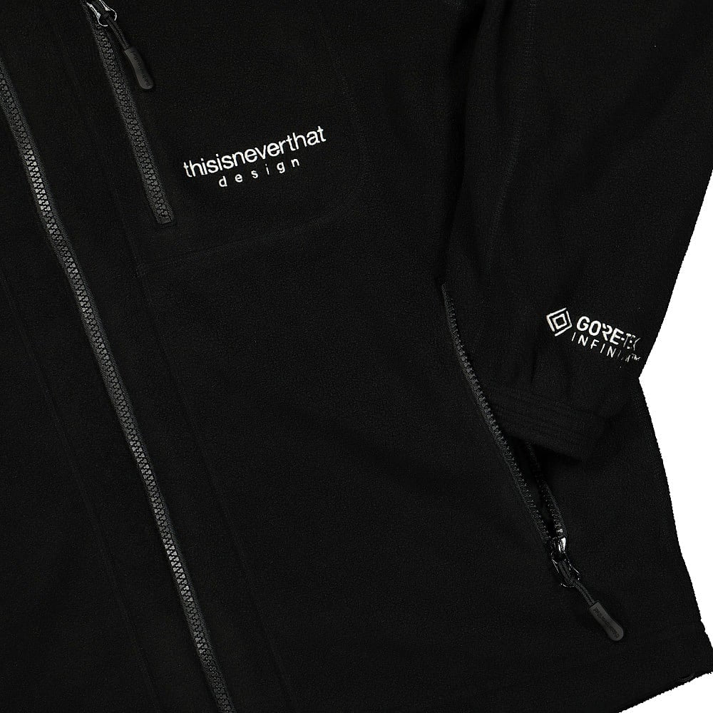 thisisneverthat Gore-Tex Infinium Fleece Jacket Black Fleece Jackets Detailfoto | Overkill