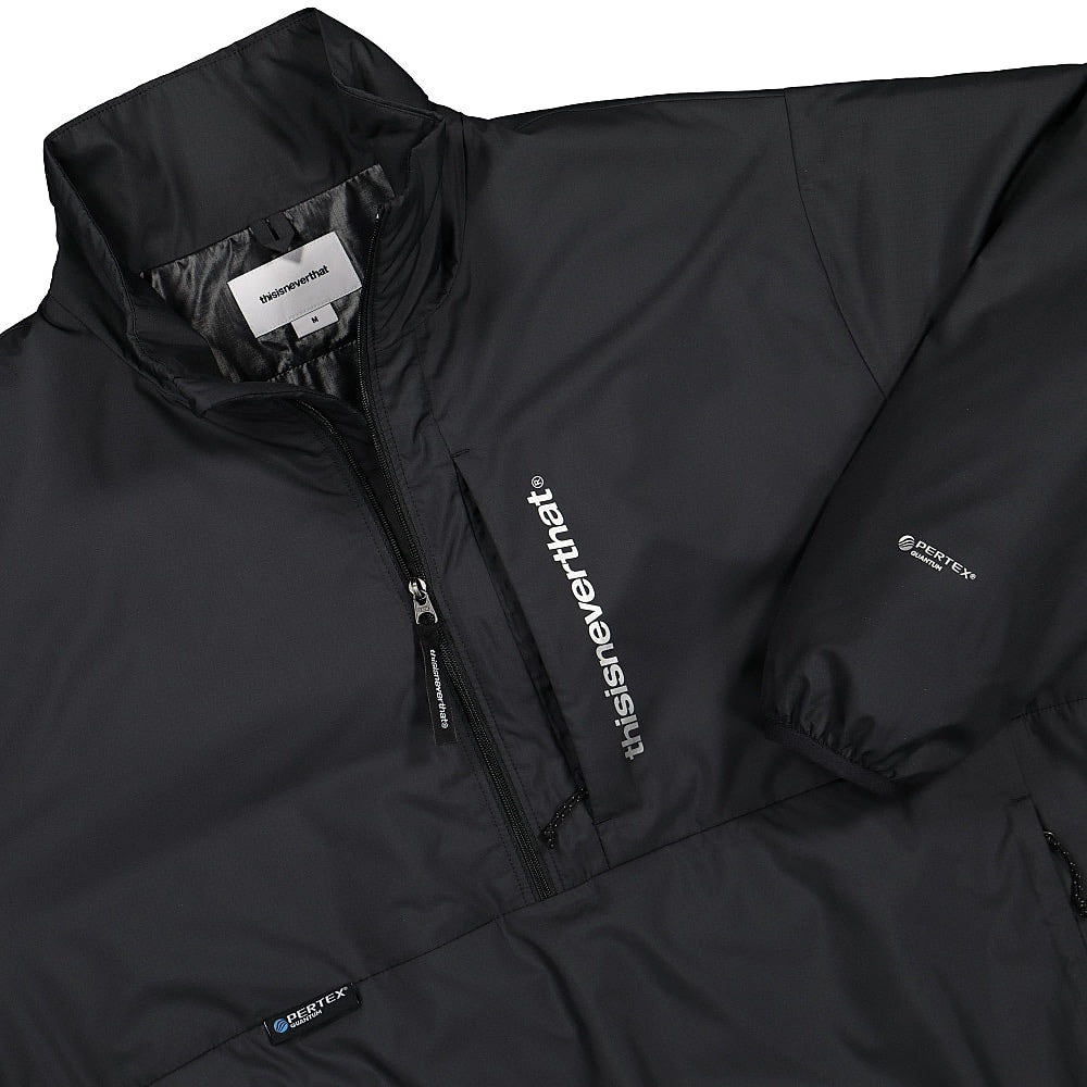 thisisneverthat PERTEX SP Pullover Black Sweatshirts Close-up | Overkill