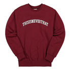 thisisneverthat ARC-Logo Crewneck Burgundy Sweatshirts TN20SSW001 | Overkill