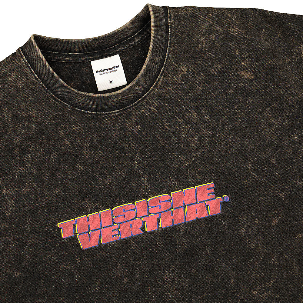 thisisneverthat Acid Washed Tee Black T-Shirts Close-up | Overkill