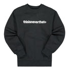 thisisneverthat T-Logo Crewneck Black Sweatshirts TN210TSWCW01 | Overkill