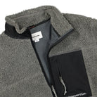 thisisneverthat SP Sherpa Fleece Jacket Charcoal Fleece Jackets Close-up | Overkill
