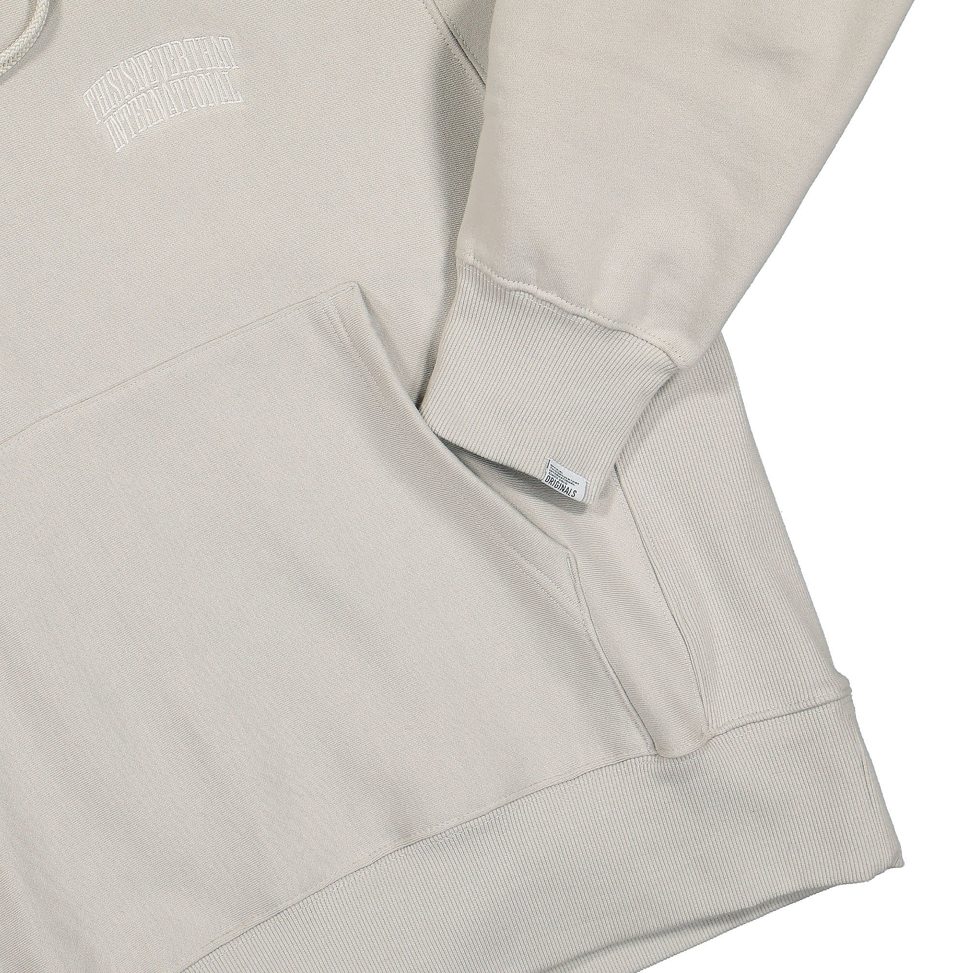 thisisneverthat INTL. Arch Logo Hoodie Stone Hoodies Detailfoto | Overkill