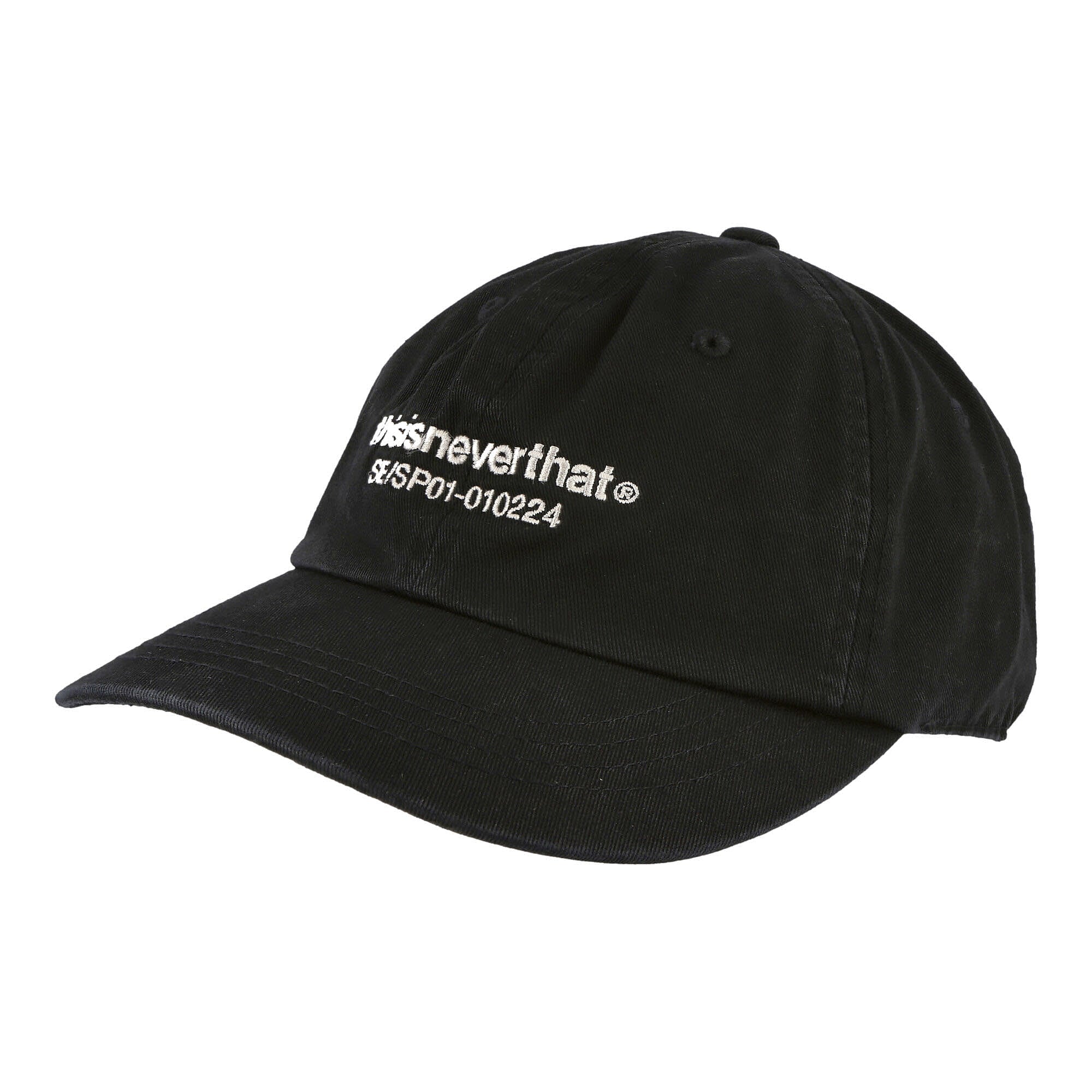 thisisneverthat Washed T-Logo Skater Cap Black Caps TN213WHWBC02 | Overkill