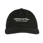 thisisneverthat Washed T-Logo Skater Cap Black Caps Detailfoto | Overkill