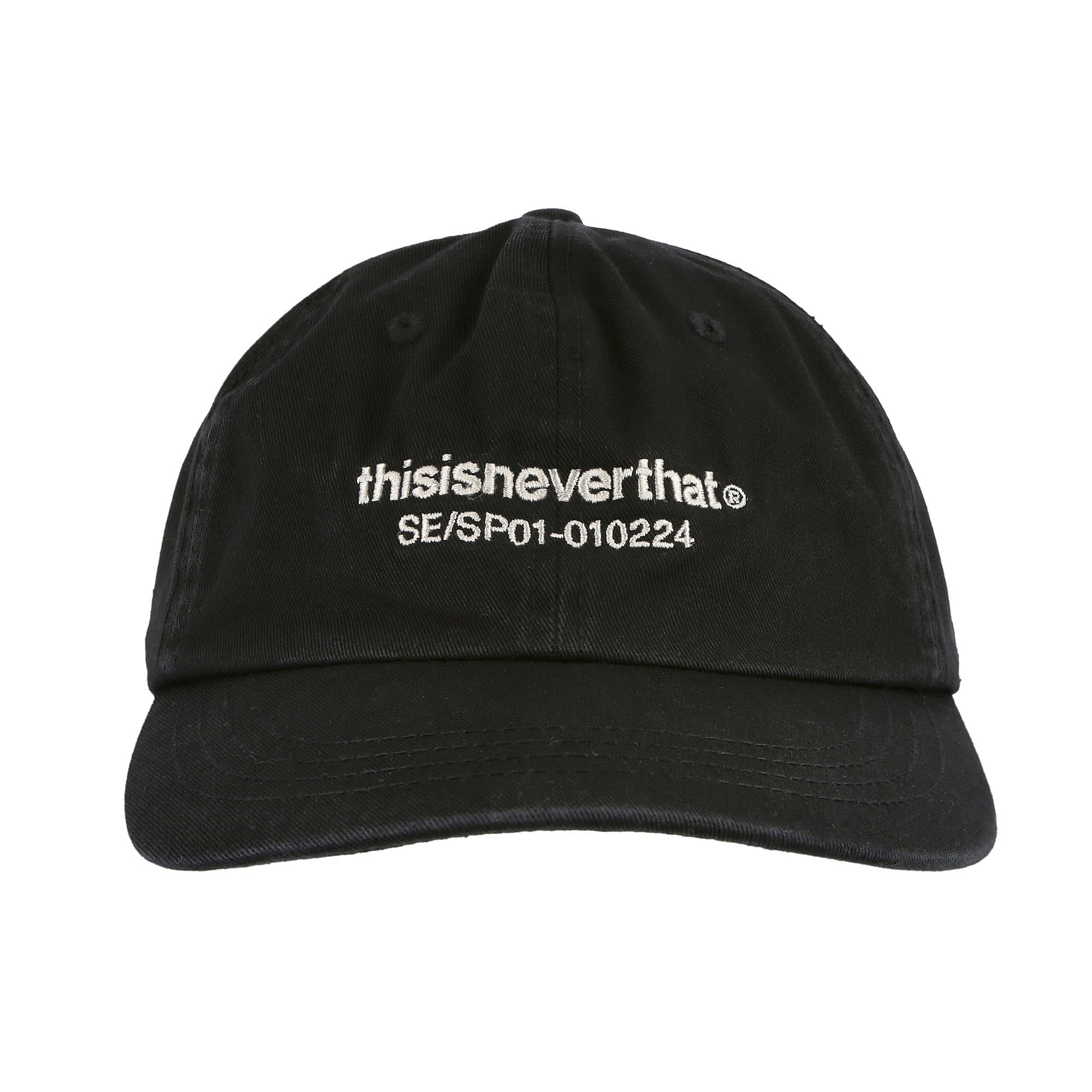 thisisneverthat Washed T-Logo Skater Cap Black Caps Detailfoto | Overkill