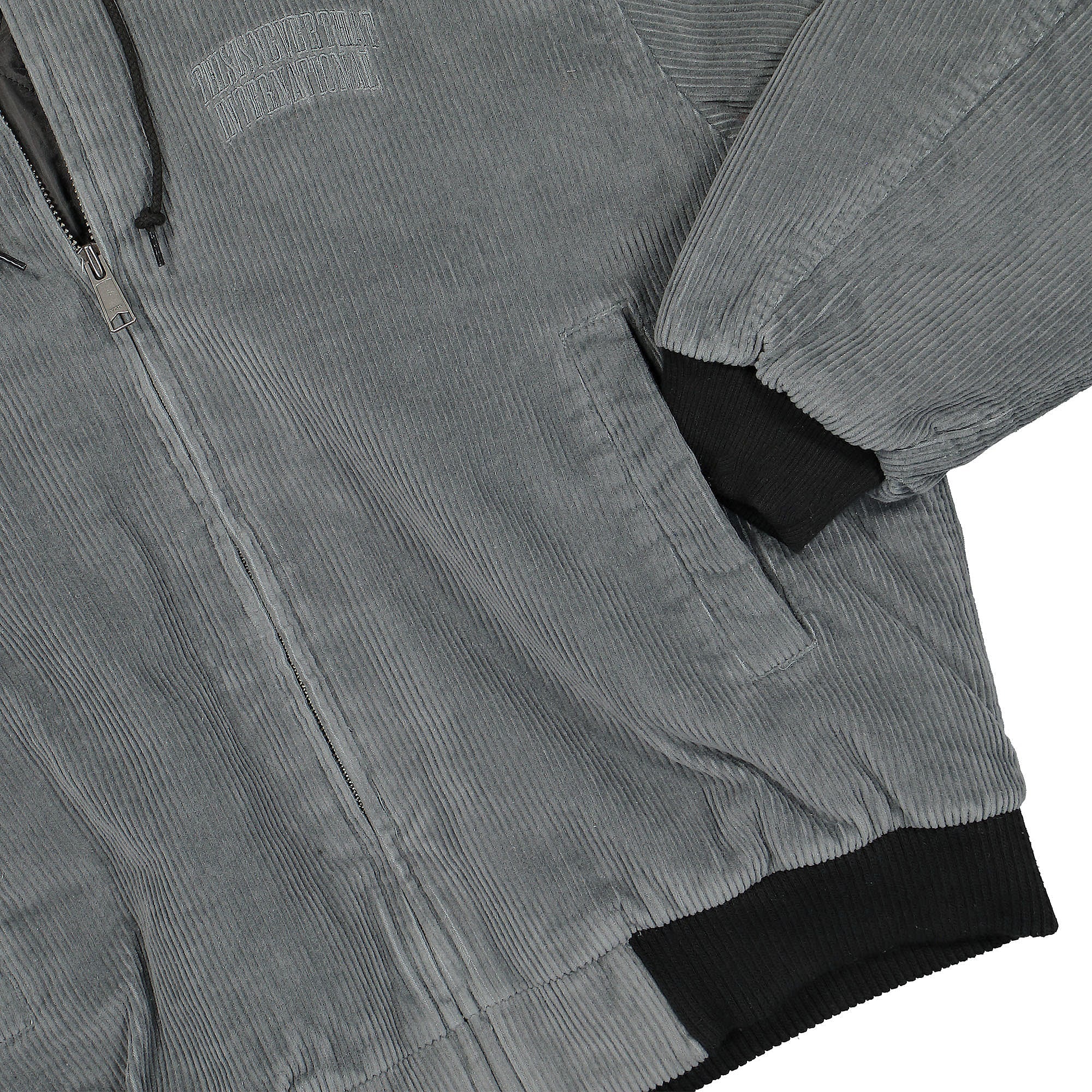 thisisneverthat Wide Wale Cord Jacket Slate Jackets Detailfoto | Overkill