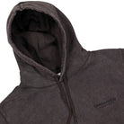thisisneverthat Side Paneled Hoodie Charcoal Hoodies Close-up | Overkill