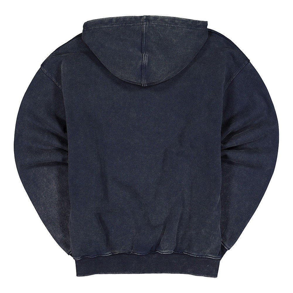 thisisneverthat Washed Embroidery Hoodie Dark Navy Hoodies Material | Overkill