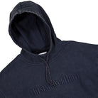 thisisneverthat Washed Embroidery Hoodie Dark Navy Hoodies Close-up | Overkill