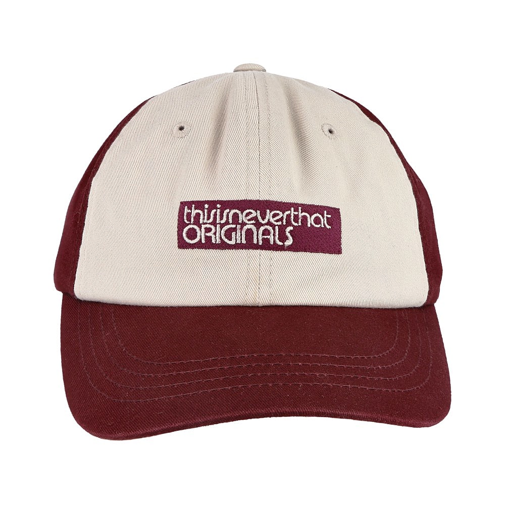thisisneverthat Originals Square Cap Burgundy Caps Detailfoto | Overkill