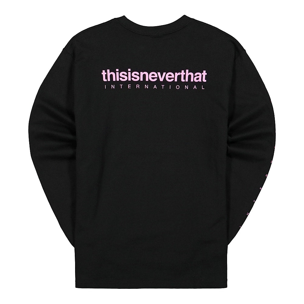 thisisneverthat INTL. Logo Longsleeve Top Black Longsleeves Material | Overkill