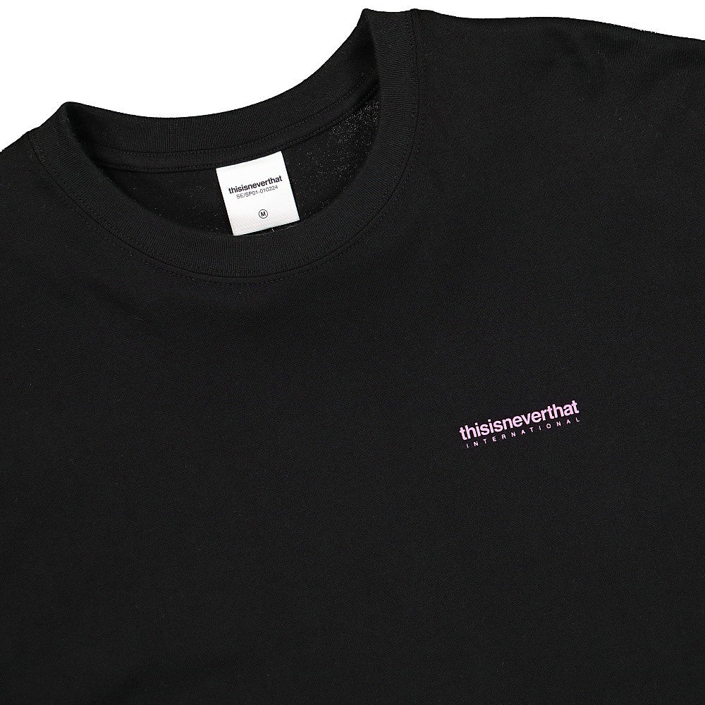 thisisneverthat INTL. Logo Longsleeve Top Black Longsleeves Close-up | Overkill