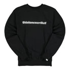 thisisneverthat ESP-Logo Crewneck Black Sweatshirts TN21SSW001 | Overkill