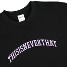 thisisneverthat ARC-Logo Tee Black T-Shirts Close-up | Overkill