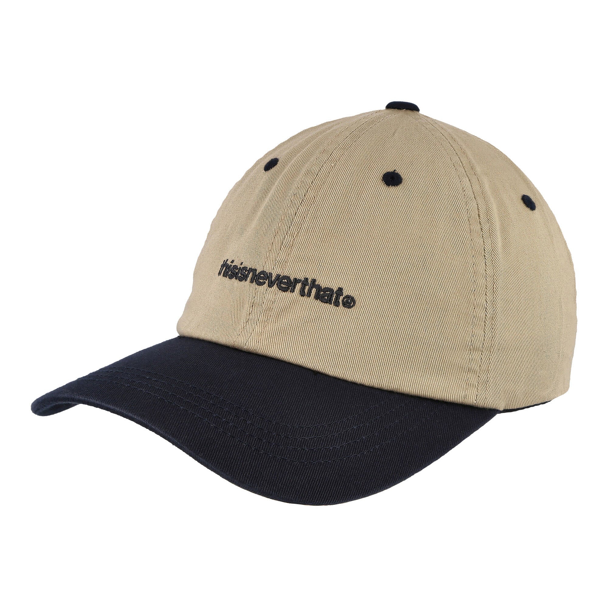 thisisneverthat T-Logo Cap Beige / Navy Caps TN220WHWBC01 | Overkill