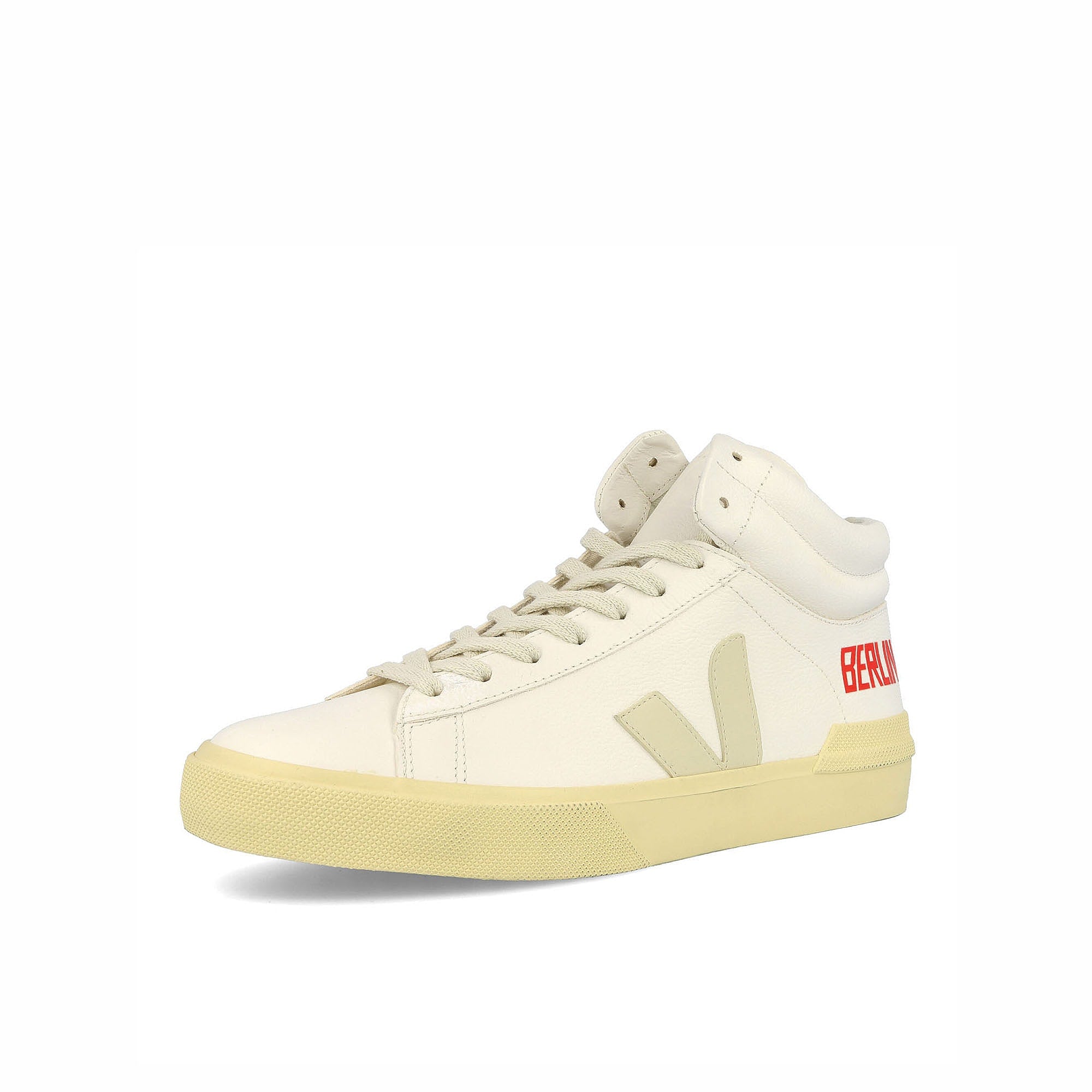 Veja Berlin x Veja Wmns Minotaur Chromefree Leather White Sneakers  Close Up | Overkill