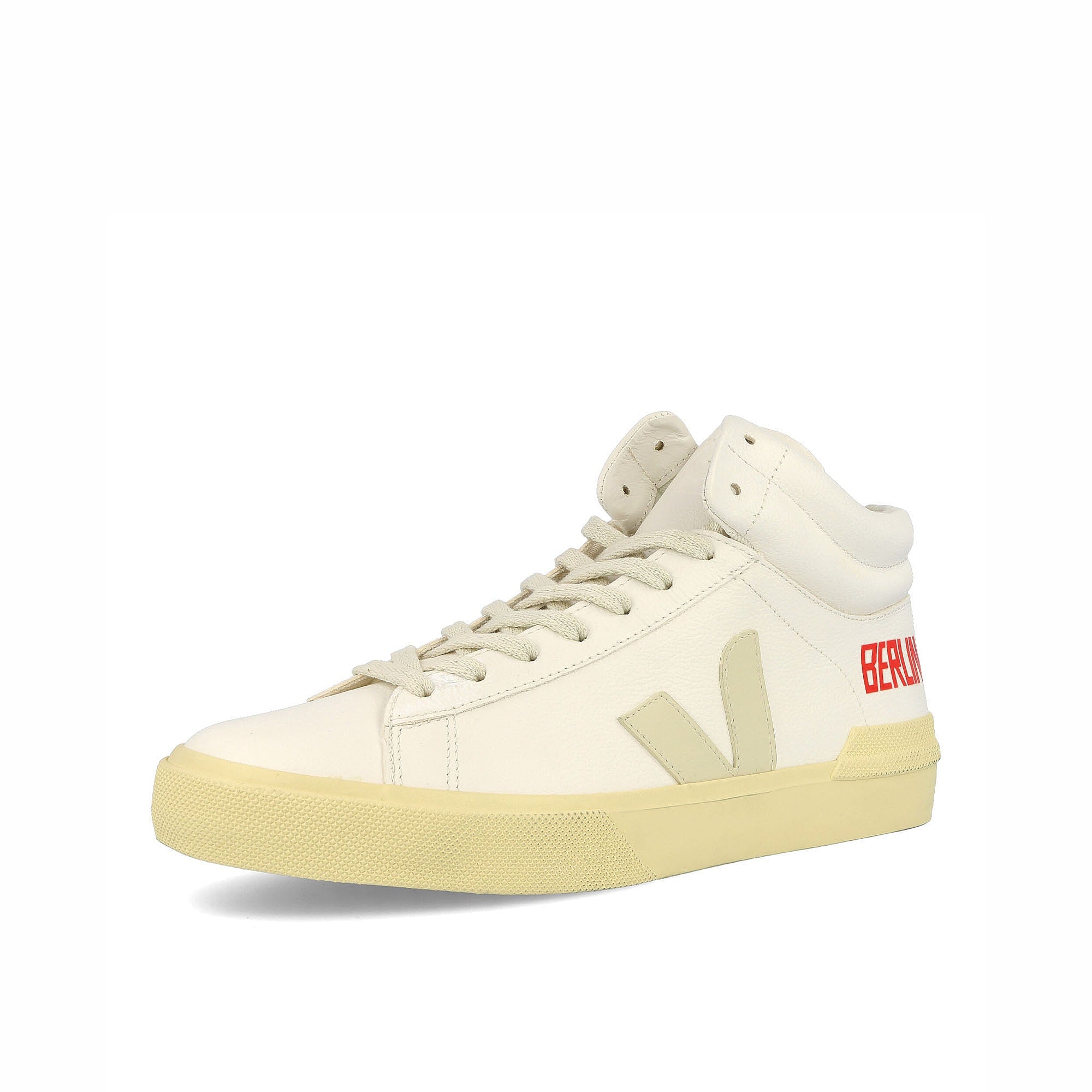 Veja Berlin x Veja Minotaur Chromefree Leather White Sneakers  Close Up | Overkill