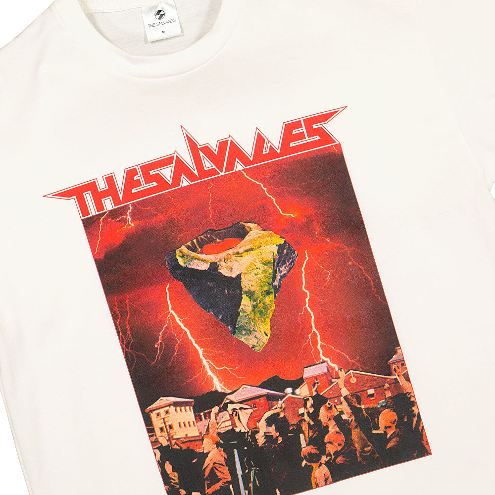 The Salvages Space Rock 3 Tee White T-Shirts Close-up | Overkill