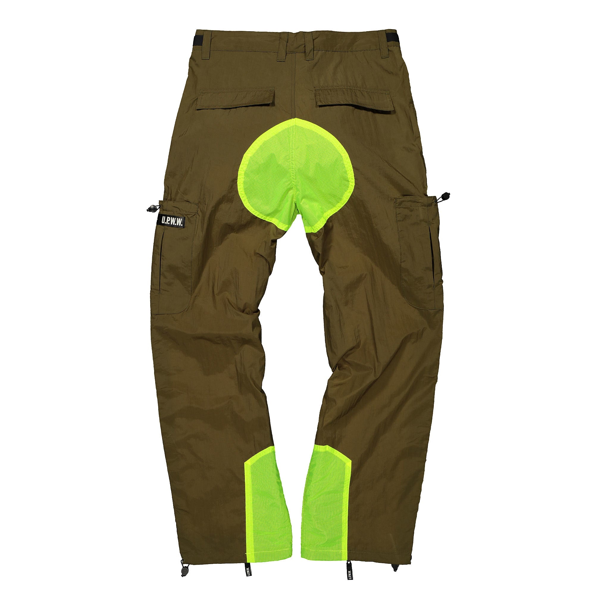 U.P.W.W. zip cargo nylon pant Olive Sweat & Track Pants Material | Overkill