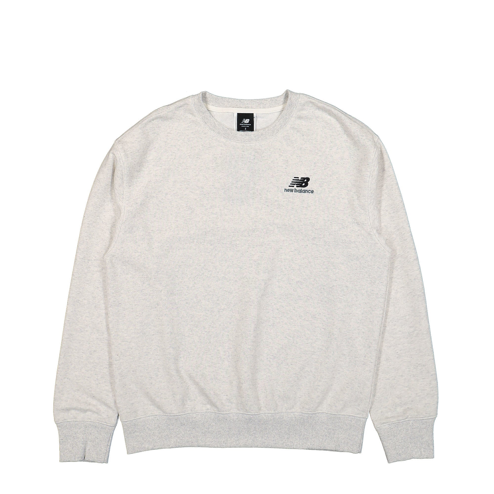 New Balance Uni-ssentials French Terry Crewneck Sweatshirt Sea Salt Heather Sweatshirts UT21501 | Overkill