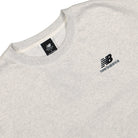 New Balance Uni-ssentials French Terry Crewneck Sweatshirt Sea Salt Heather Sweatshirts Close-up | Overkill