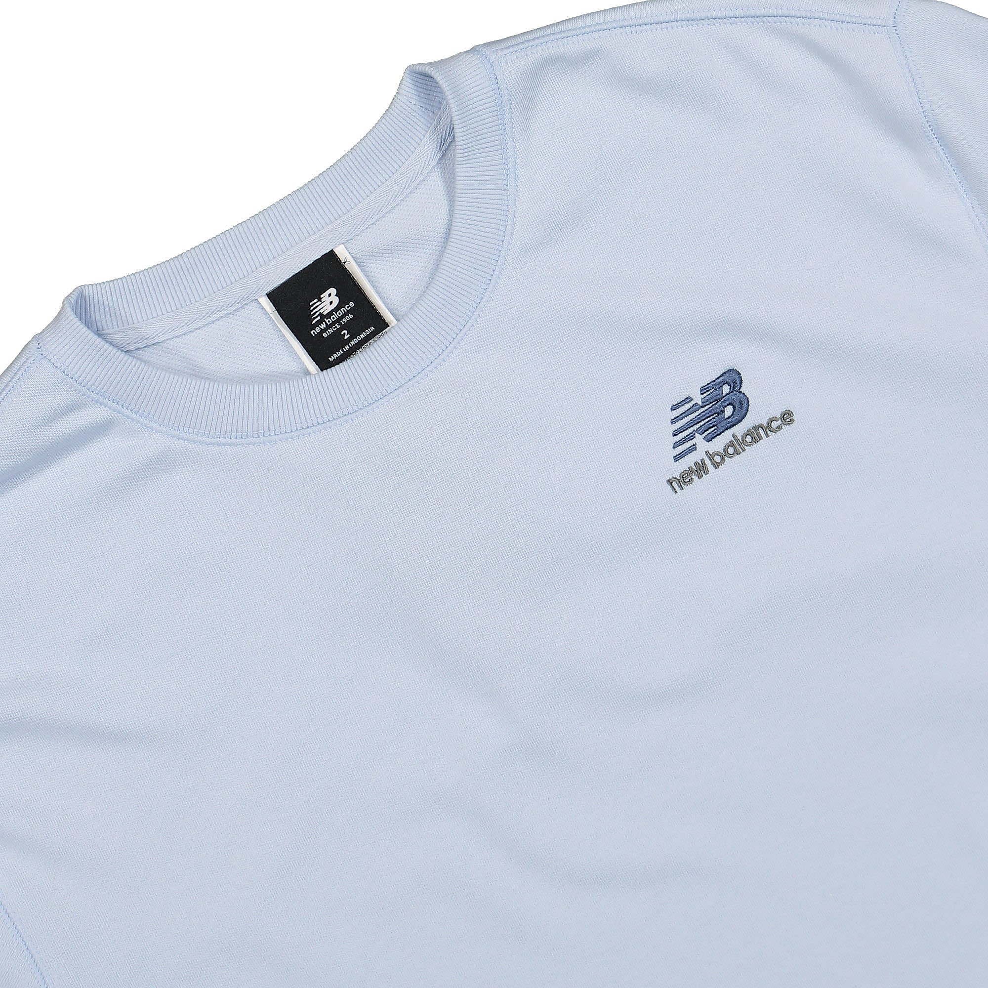 New Balance Uni-ssentials French Terry Crewneck Sweatshirt Starlight Sweatshirts Close-up | Overkill