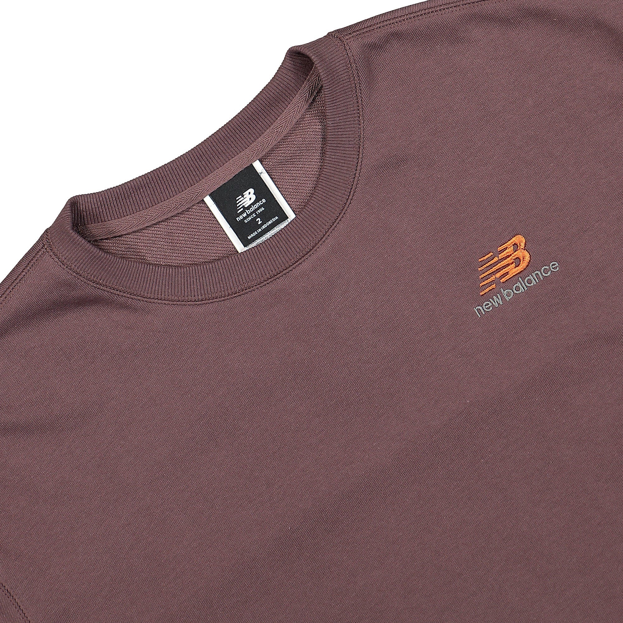 New Balance Uni-ssentials French Terry Crewneck Sweatshirt Truffle Sweatshirts Close-up | Overkill
