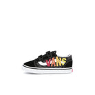 Vans old skool v infants Flame Logo Repeat-Black Sneakers VN000D3YABX1 | Overkill