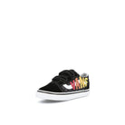 Vans old skool v infants Flame Logo Repeat-Black Sneakers  Close Up | Overkill