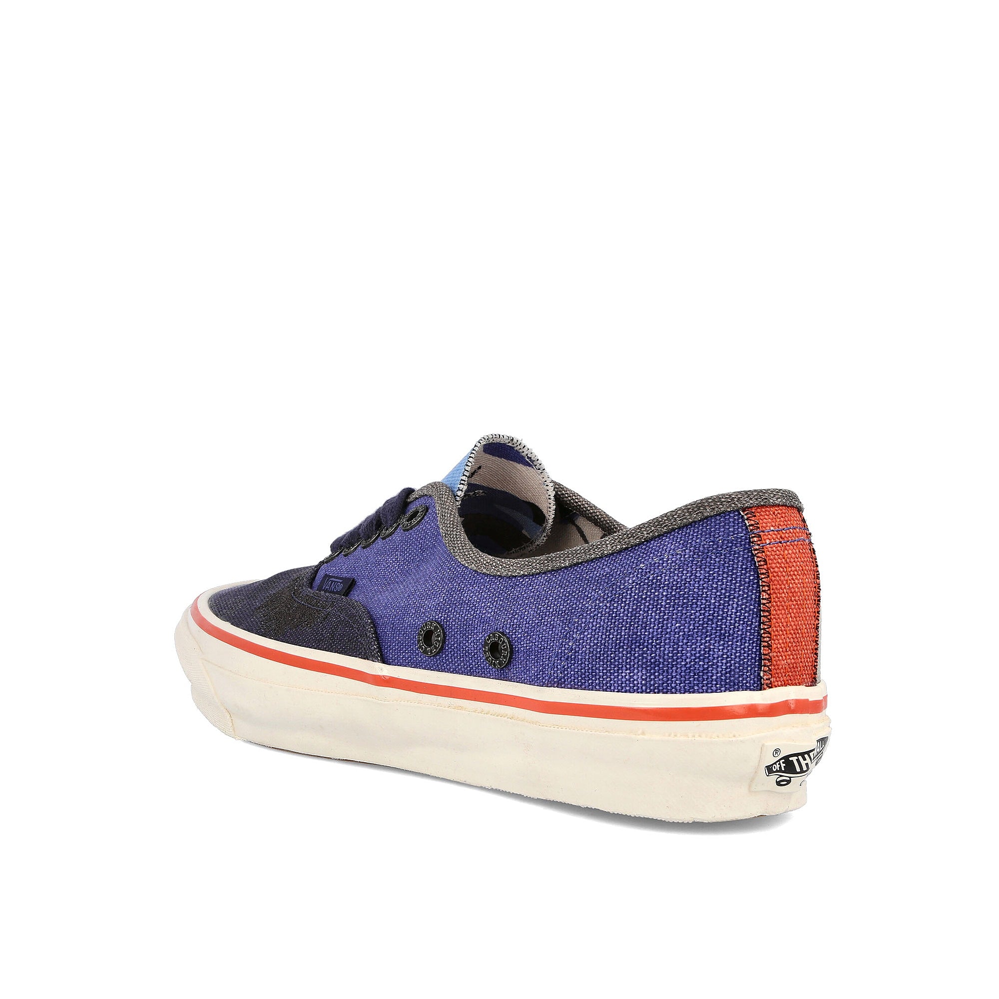Vans Nigel Cabourn x Vans OG Authentic LX Navy / Brown  Close-up | Overkill