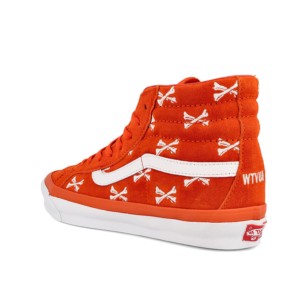 Vans OG Sk8-Hi LX Bones-Orange-White High Top Sneakers  Material | Overkill