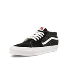 Vans OG Sk8-Mid LX Black-White Mid Top Sneakers  Close Up | Overkill