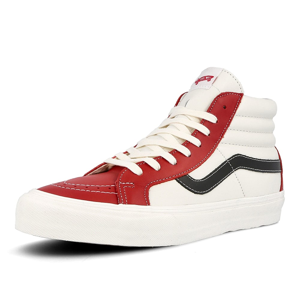 Vans sk8-hi reissue vl Chili Pepper-Marshmellow-Black High Top Sneakers  Close Up | Overkill