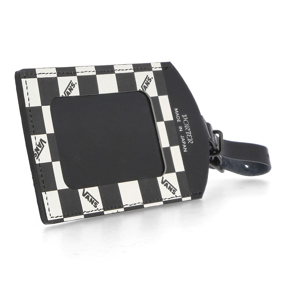 Porter-Yoshida & Co. Vans x Porter-Yoshida & Co. Luggage Tag Black-White Checkered Wallets & Cases Detailfoto | Overkill