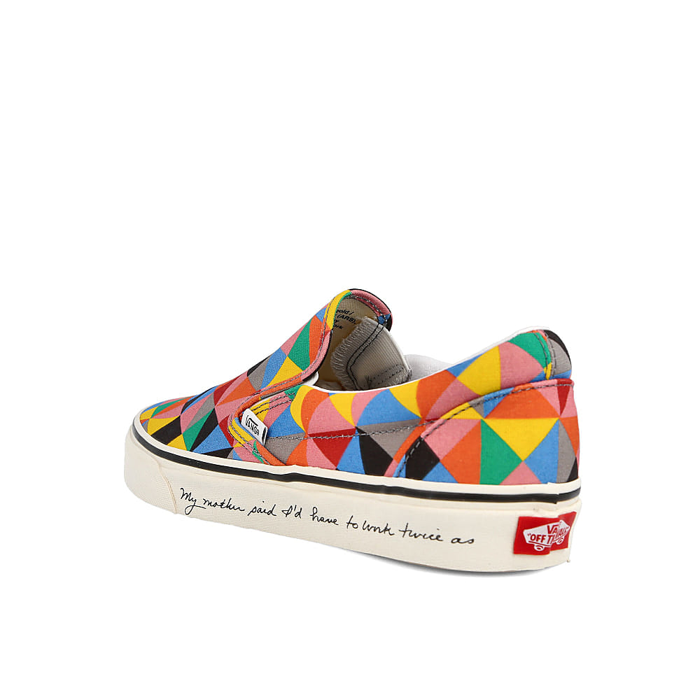 Vans MoMA x Vans Classic Slip-On Ringgold Multicolor Sneakers  Material | Overkill