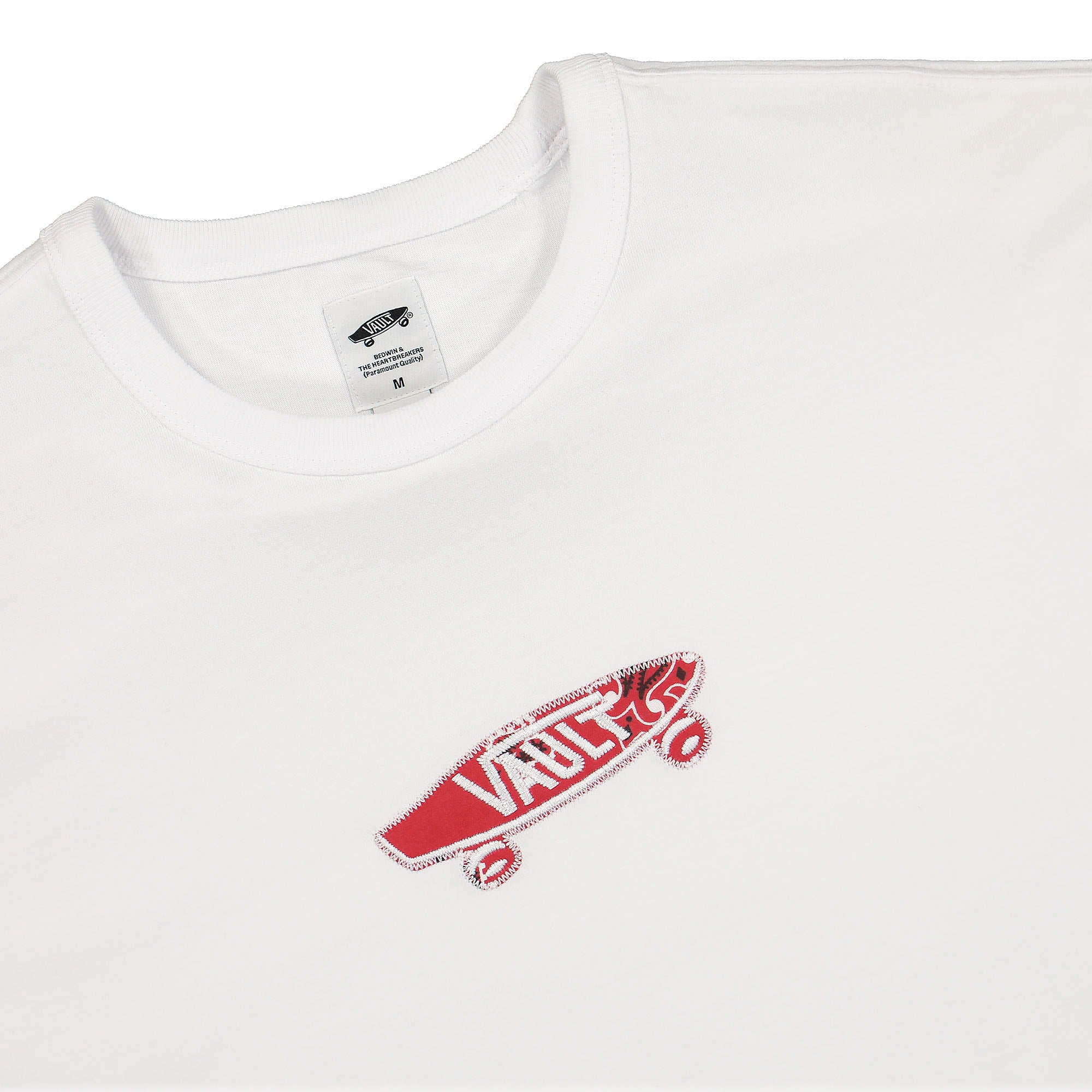 Vans Bedwin & The Heartbreakers x Vans Logo T-Shirt White T-Shirts Close-up | Overkill