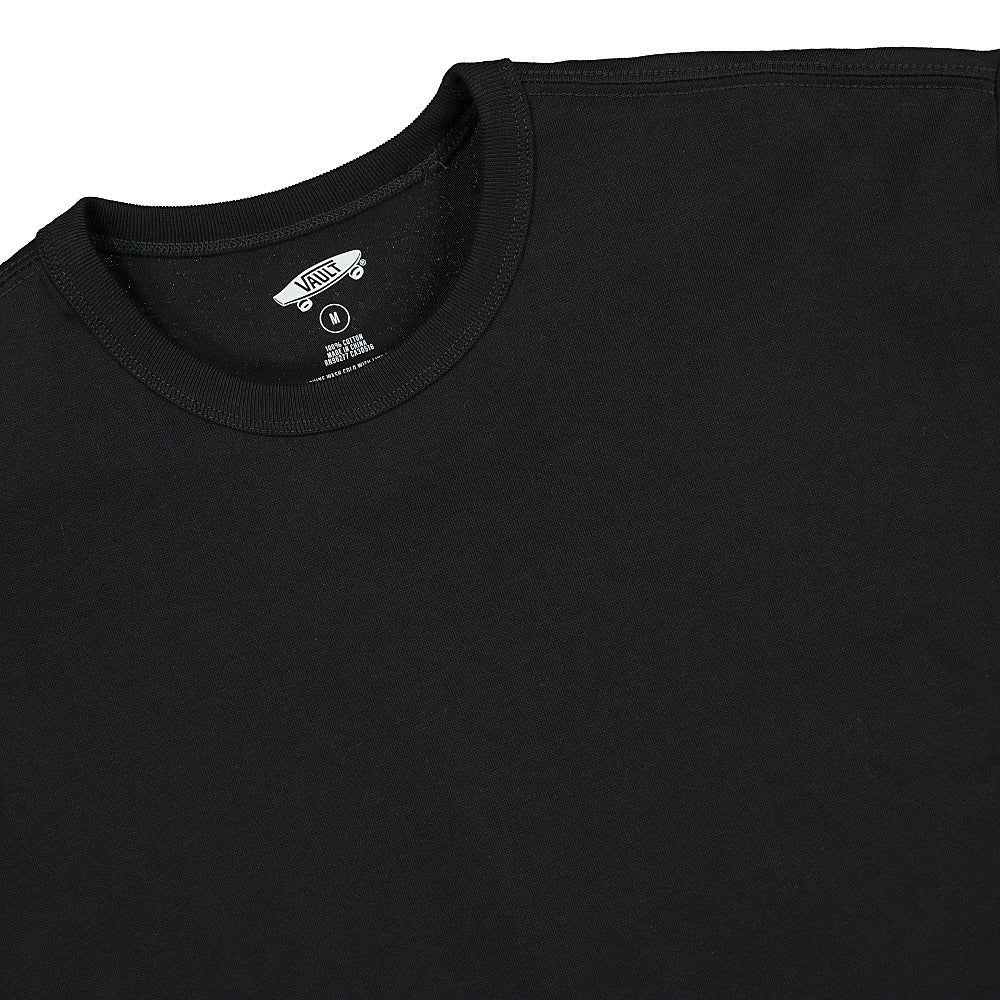 Vans Vault OG Short Sleeve Tee Black T-Shirts Close-up | Overkill