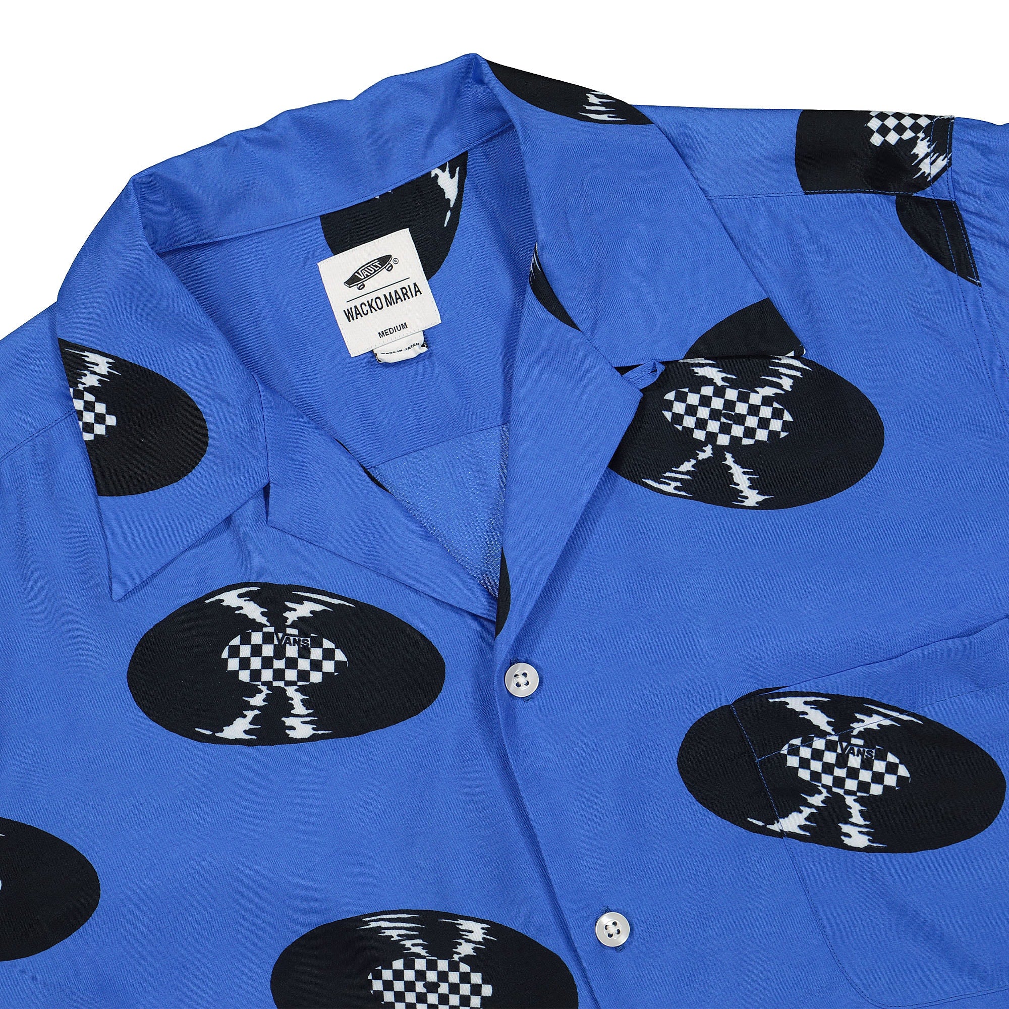 Vans Wacko Maria x Vans Vault Liberty Purp Shirt Blue Shirts Close-up | Overkill