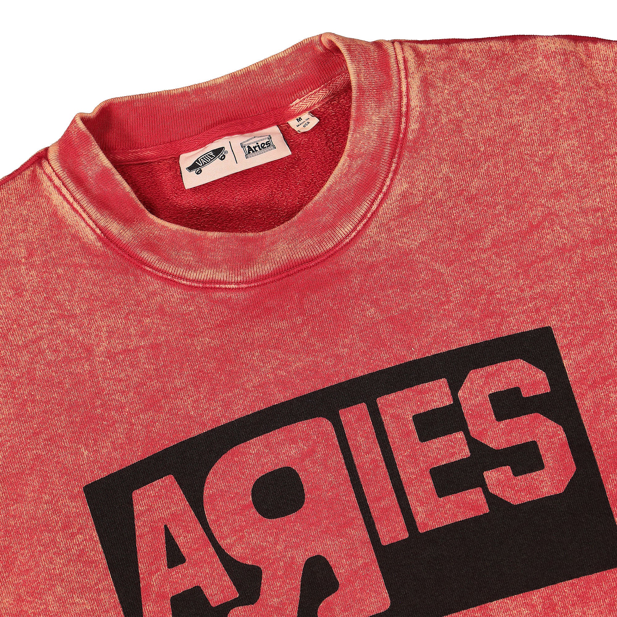 Vans Aries x Vans WM Vault Sweatshirt Red Sweatshirts Close-up | Overkill