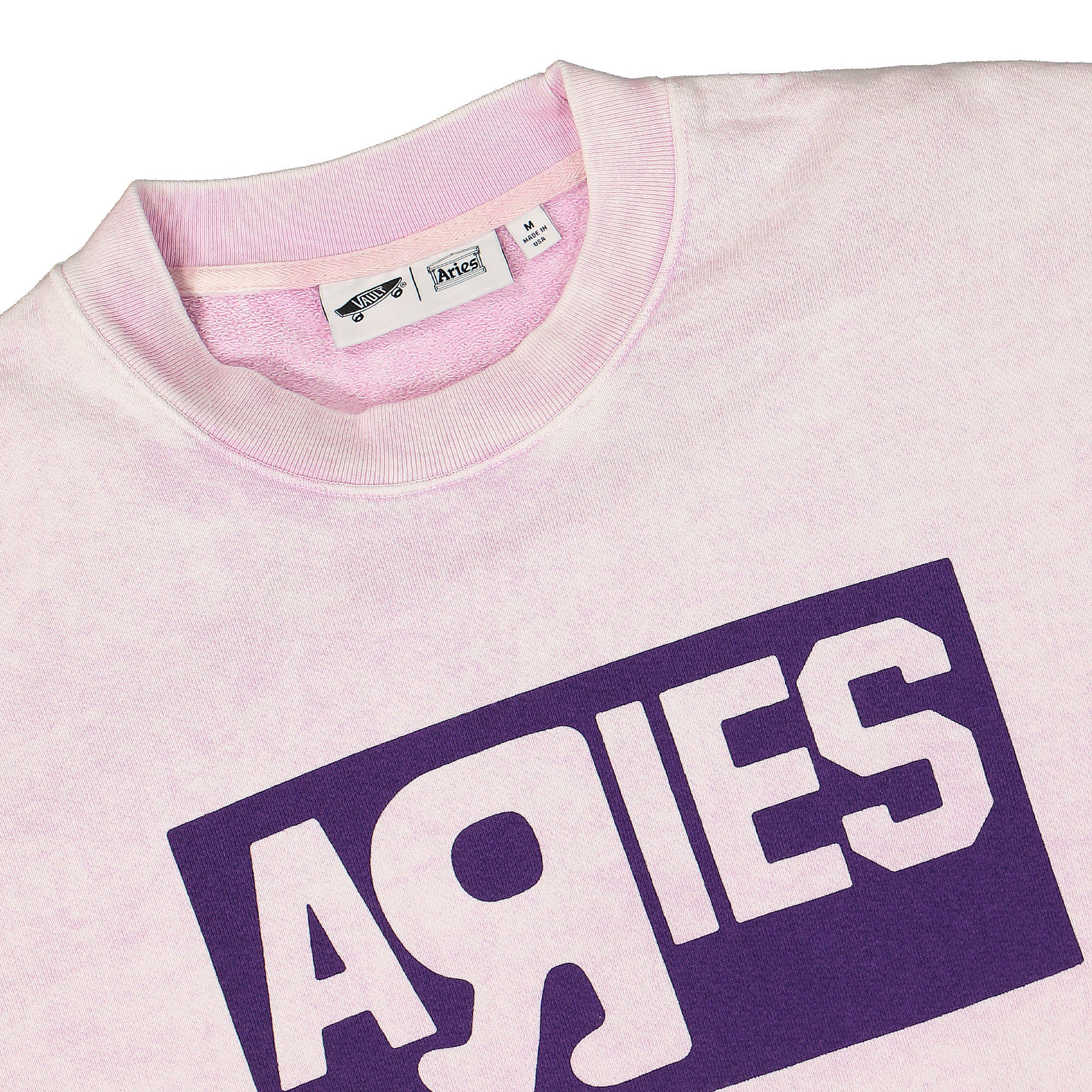 Vans Aries x Vans WM Vault Sweatshirt Pink Sweatshirts Close-up | Overkill