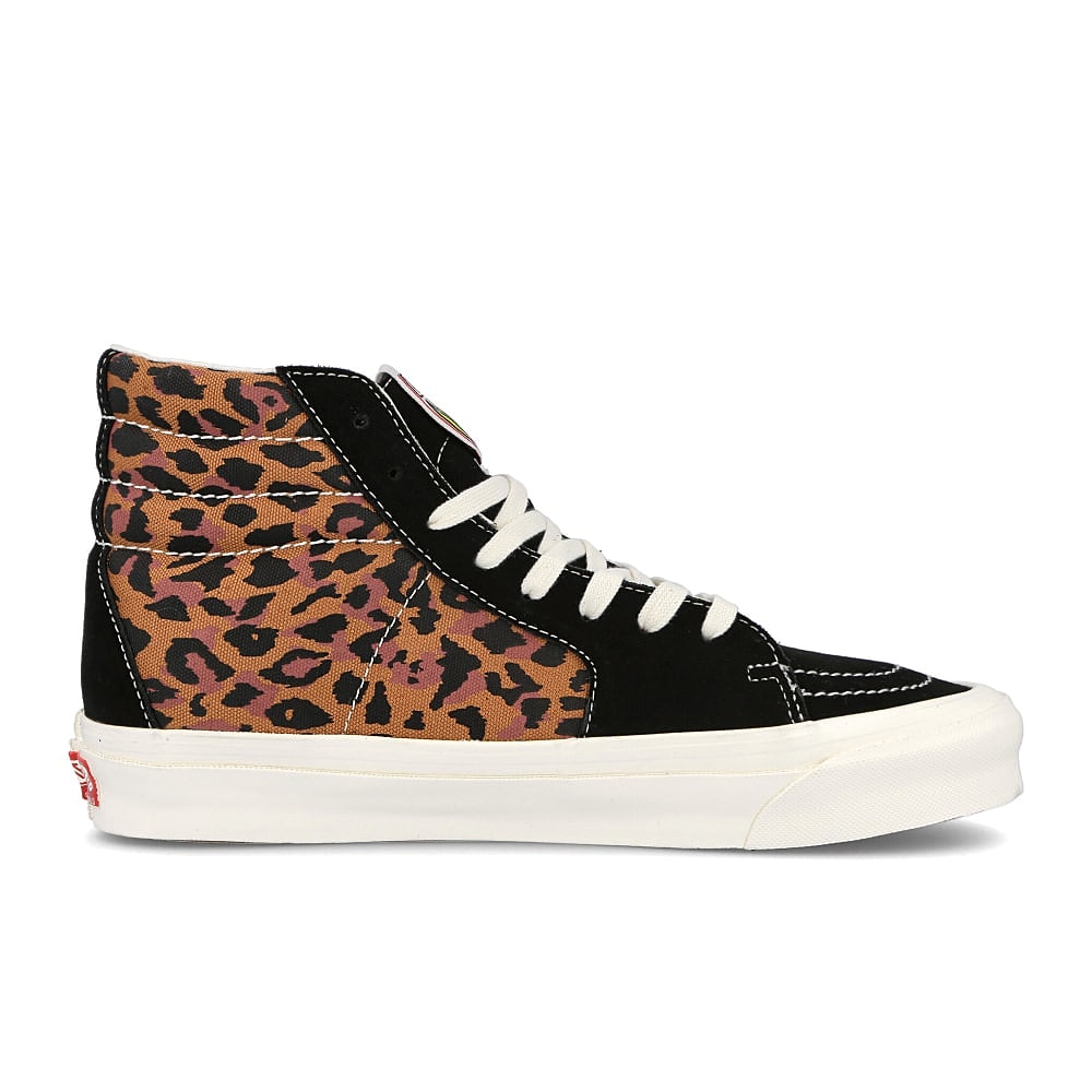 Vans og style 38 ns lx Leopard-Black-Marshmallow High Top Sneakers  Silhouette | Overkill