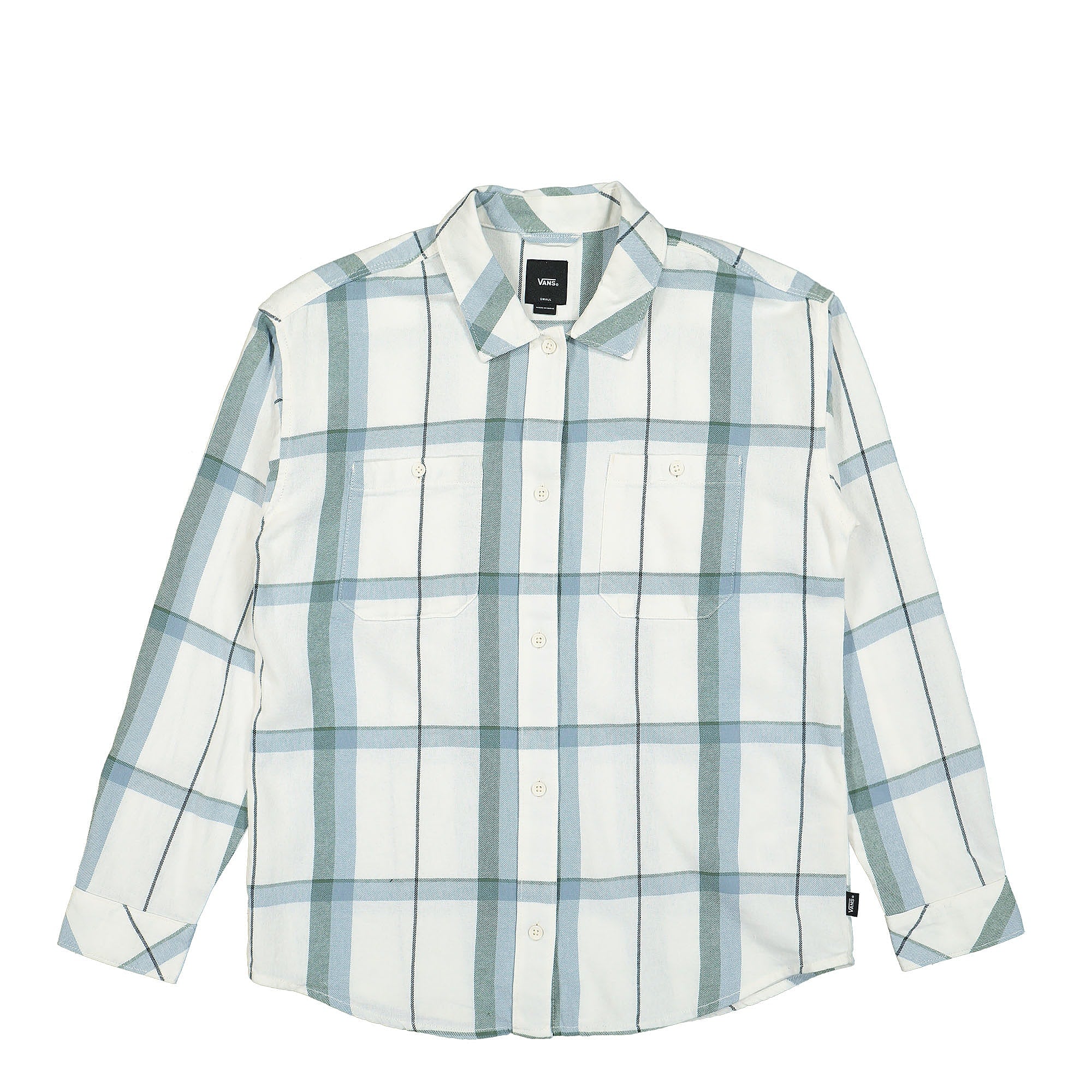 Vans Tori Plaid LS Top White Longsleeves VN0A7RMLFS81 | Overkill