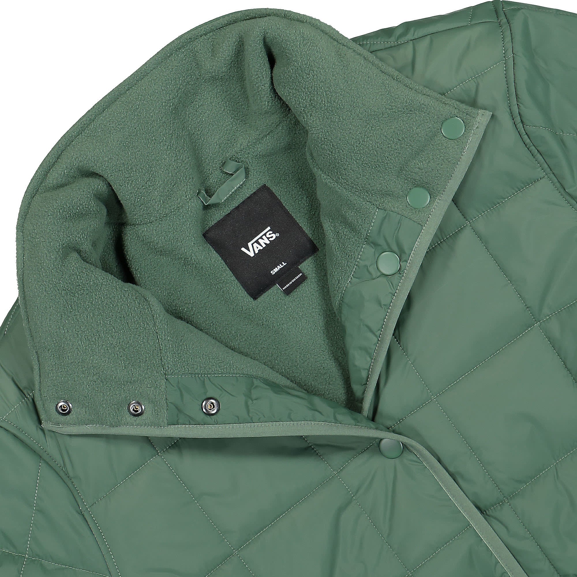 Vans Which Way Jacket Duck Green Jackets Close-up | Overkill