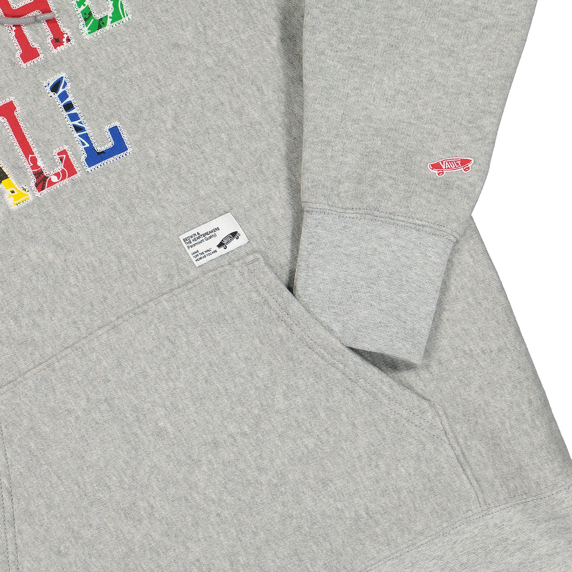 Vans Bedwin & The Heartbreakers x Vans Logo Cement Hoodie Grey Heather Hoodies Detailfoto | Overkill
