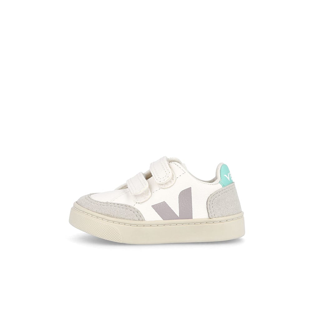 Veja small v-12 velcro chromefree Extra - White - Parme - Turquoise Low Top Sneakers VSV052154K | Overkill