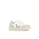 Veja small v-12 velcro chromefree Extra - White - Parme - Turquoise Low Top Sneakers  Silhouette | Overkill