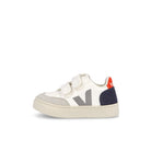Veja small v-12 velcro chromefree leather Extra White-Multico Nautico Low Top Sneakers VSV052399K | Overkill