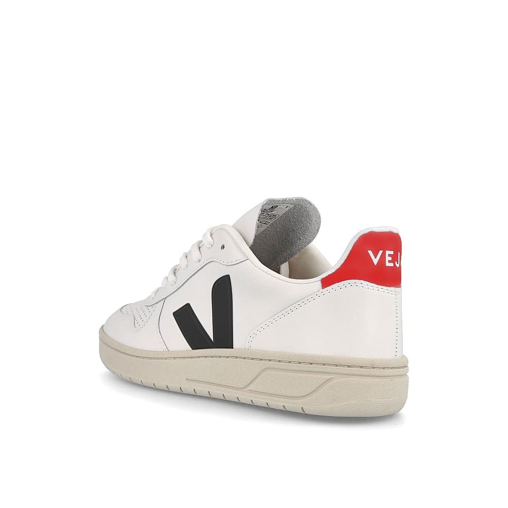 Veja wmns v-10 leather Extra White / Nautico Pekin  Close-up | Overkill